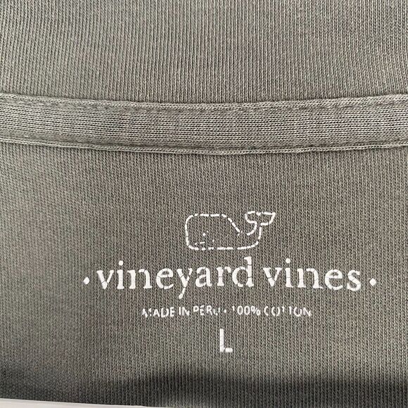 Vineyard Vines Pullover Mens Large Gray‎ Sweater 1/4 Zip Cotton Jacket Stretch - Picture 10 of 16